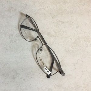 NWT Caravaggio silver gunmetal eyeglasses new old stock